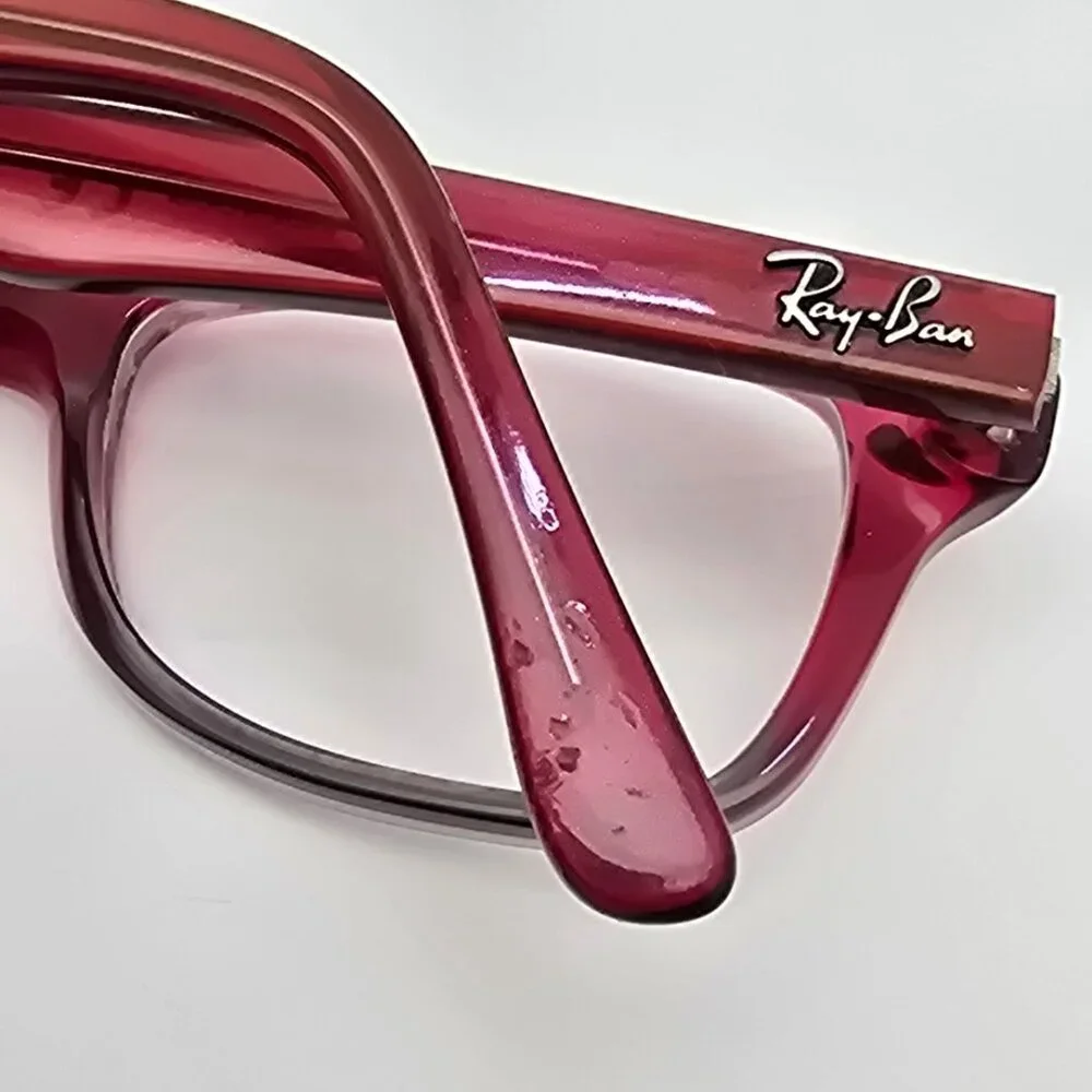 Ray-Ban RB1531 3648 Polished Fuxia on Grey Kids Eyeglasses Frame w/ Flexhinge
